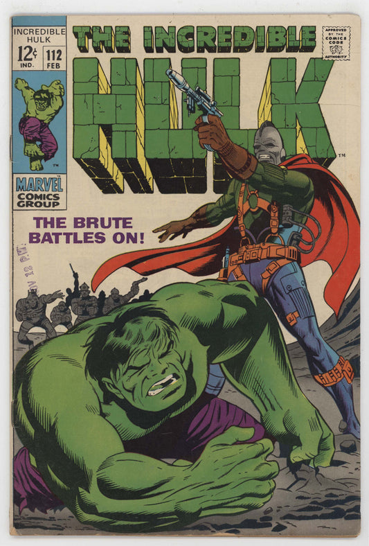 Incredible Hulk 112 Marvel 1969 VG Herb Trimpe Stan Lee