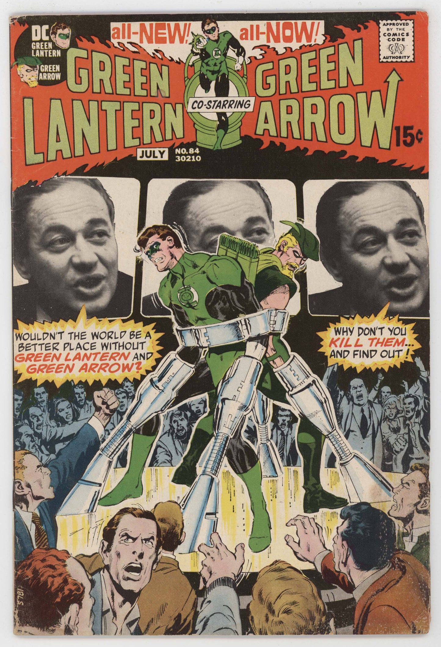 Green Lantern 84 DC 1971 GD VG Neal Adams Denny O'Neil Black Canary Arrow