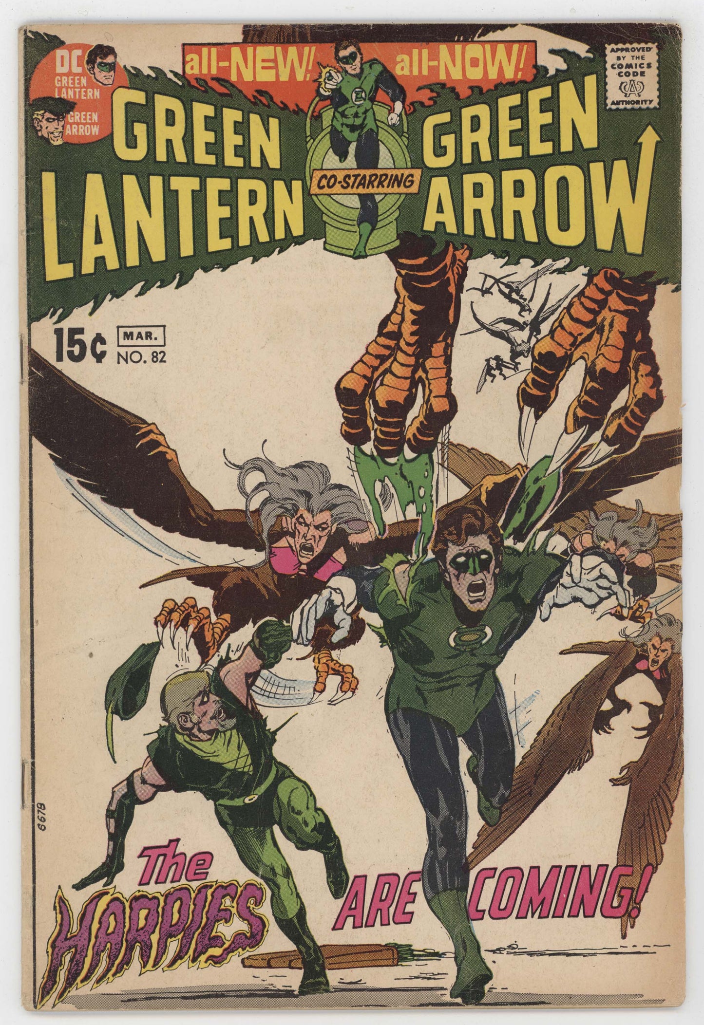 Green Lantern 82 DC 1971 VG FN Neal Adams Black Canary Arrow