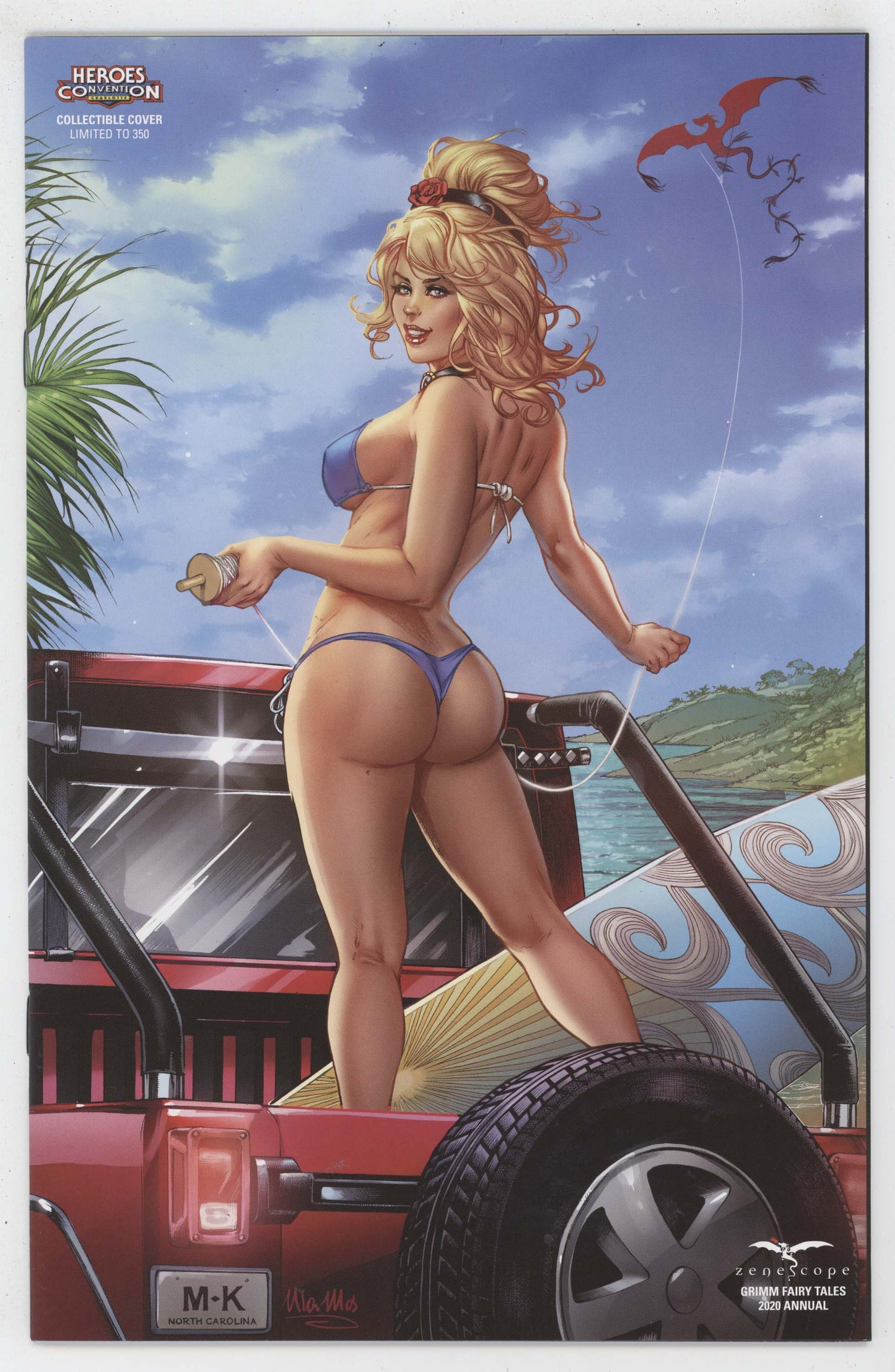 Grimm Fairy Tales Annual 1 Zenescope 2020 NM Mike Krome Heroes Con Bikini GGA