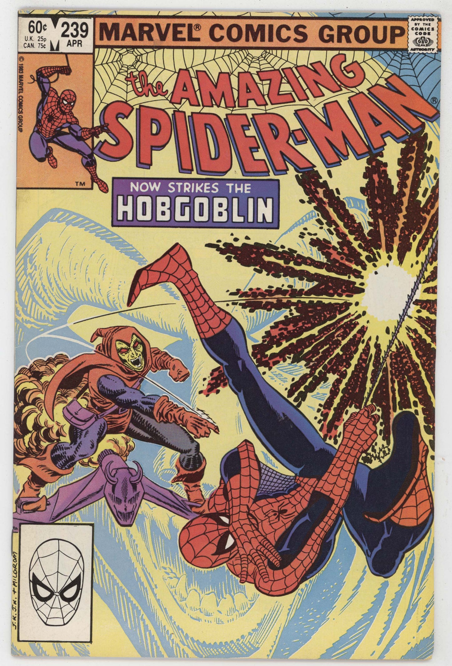 Amazing Spider-Man 239 Marvel 1983 VF 2nd Hobgoblin John Romita Jr
