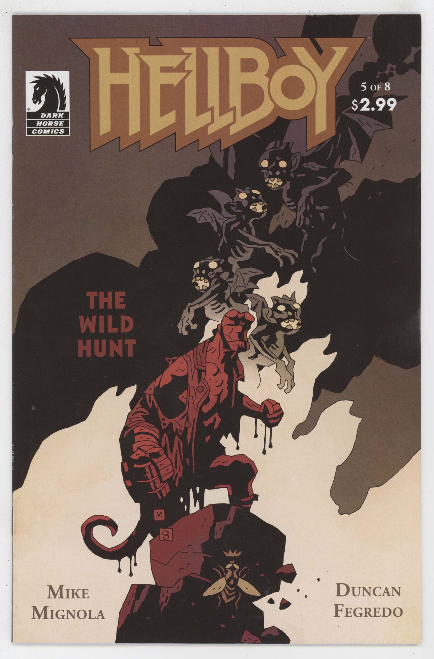 Hellboy Wild Hunt 5 Dark Horse 2009 NM- 9.2 Mike Mignola