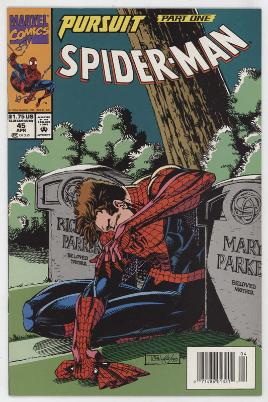 Spider-Man 45 Marvel 1994 NM- 9.2 Pursuit Chameleon Tombstone Newsstand