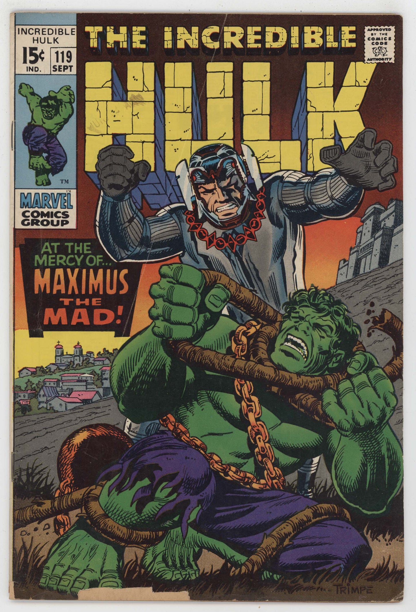 Incredible Hulk 119 Marvel 1969 GD VG Inhumans Maximus Herb Trimpe Stan Lee