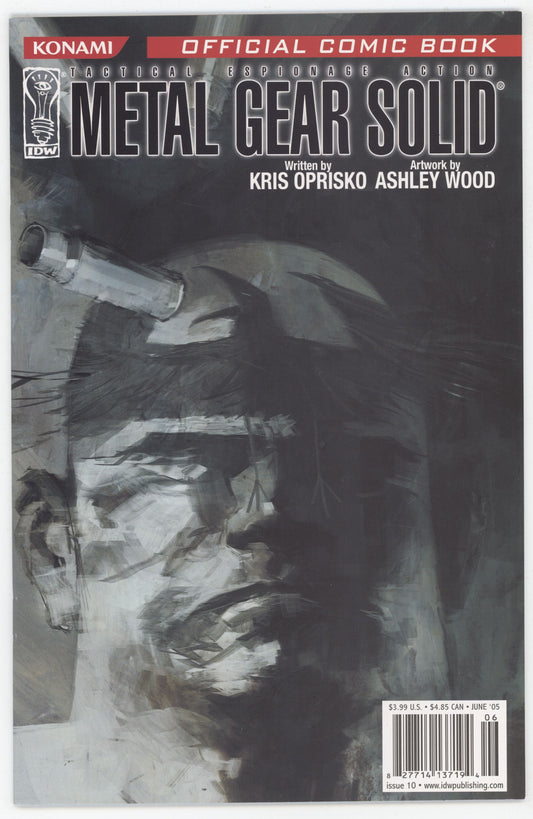 Metal Gear Solid 10 IDW 2004 NM Ashley Wood Playstation Video Game