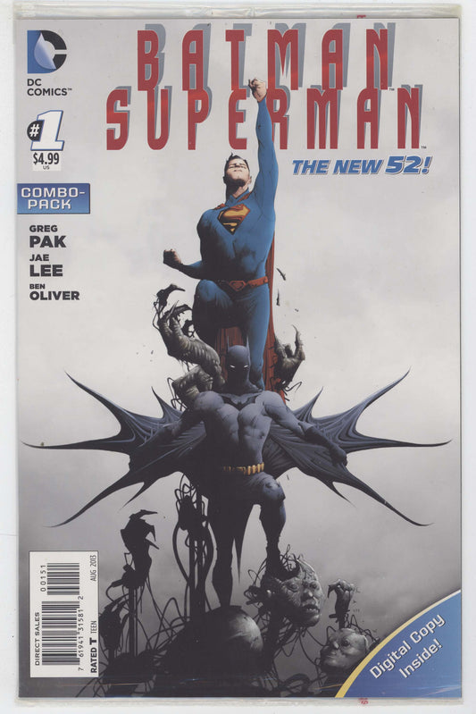 Batman Superman 1 DC 2013 NM Jae Lee Combo Pack Variant Greg Pak