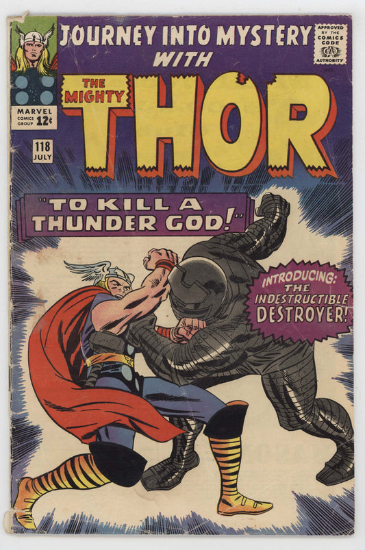Journey Into Mystery 118 Marvel 1965 VG Thor 1st Destroyer Stan Lee Jack Kirby