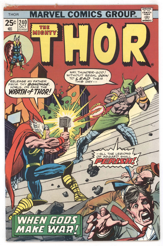 Mighty Thor 240 Marvel 1975 VG Gil Kane Roy Thomas