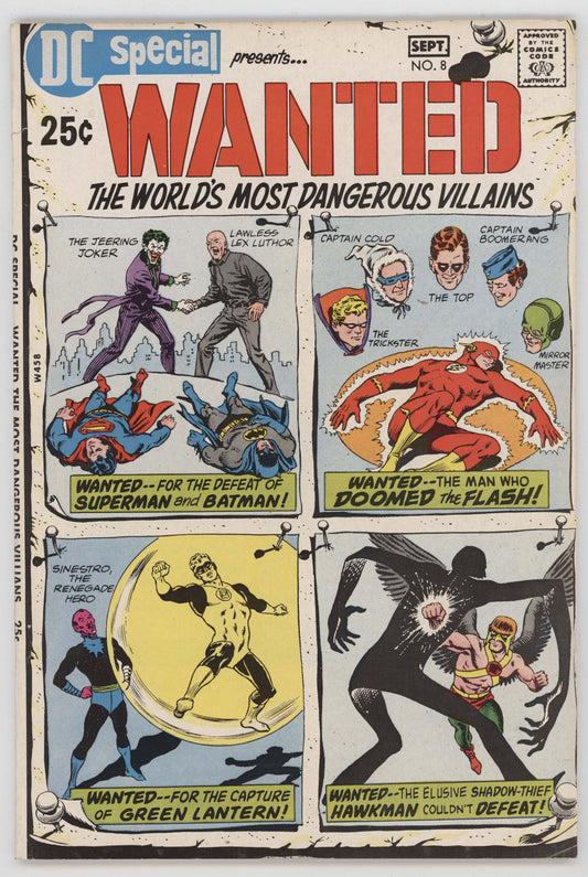 DC Special 8 1970 VF Murphy Anderson Joker Lex Luthor Sinestro Batman Superman