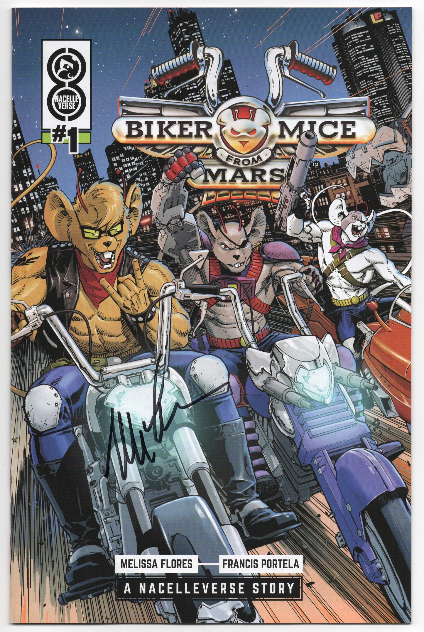 Biker Mice From Mars #1 (Of 3) A Dustin Weaver SIGNED Melissa Flores (07/17/2024) Oni