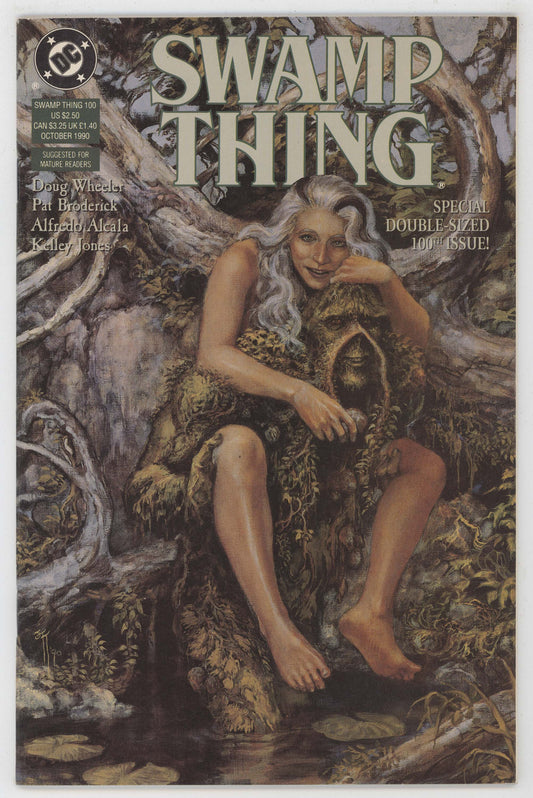 Swamp Thing 100 DC 1990 NM- 9.2 Doug Wheeler John Totleben