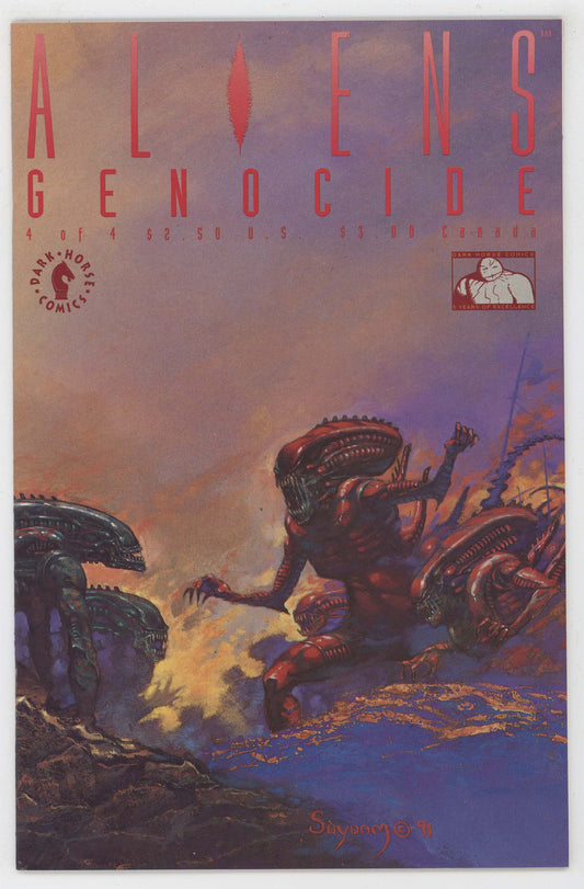 Aliens Genocide 4 Dark Horse 1991 NM Arthur Suydam John Arcudi