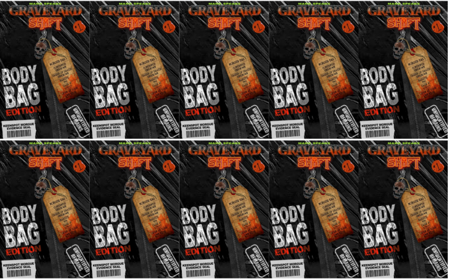 Mark Spears Graveyard Shift #1 D Mark Spears Body Bag Edition Blind Bag With Bonus Trading Card (09/16/2026) Ex Posse 10 PACK