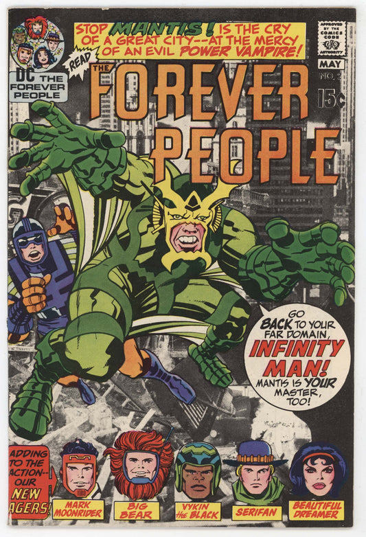 Forever People 2 1st Series DC 1971 VF Jack Kirby Darkseid 1st Desaad Mantis