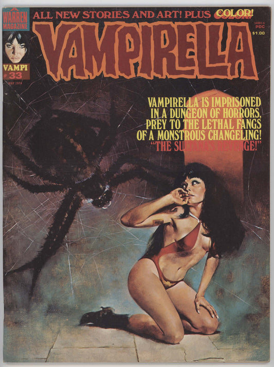 Vampirella 33 Warren 1974 FN VF Enrich Torres GGA Magazine