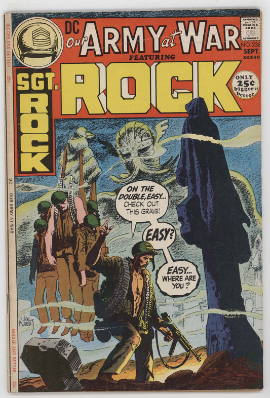 Our Army At War 236 DC 1971 FN Sgt Rock Joe Kubert Graveyard