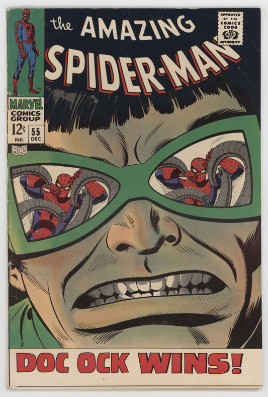 Amazing Spider-Man 55 Marvel 1967 FN VF Stan Lee John Romita Doctor Octopus