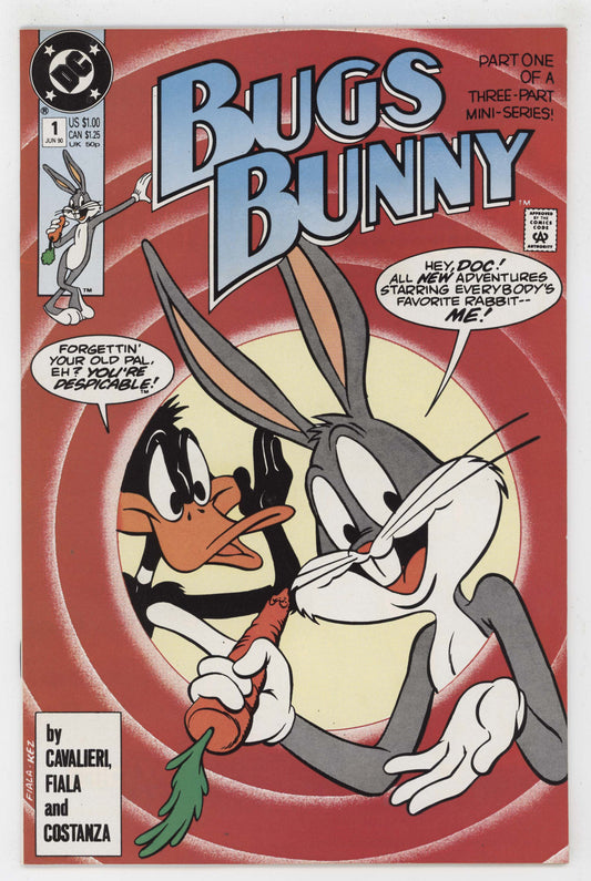 Bugs Bunny 1 DC 1990 NM Looney Tunes Daffy Duck Taz Tasmanian Devil