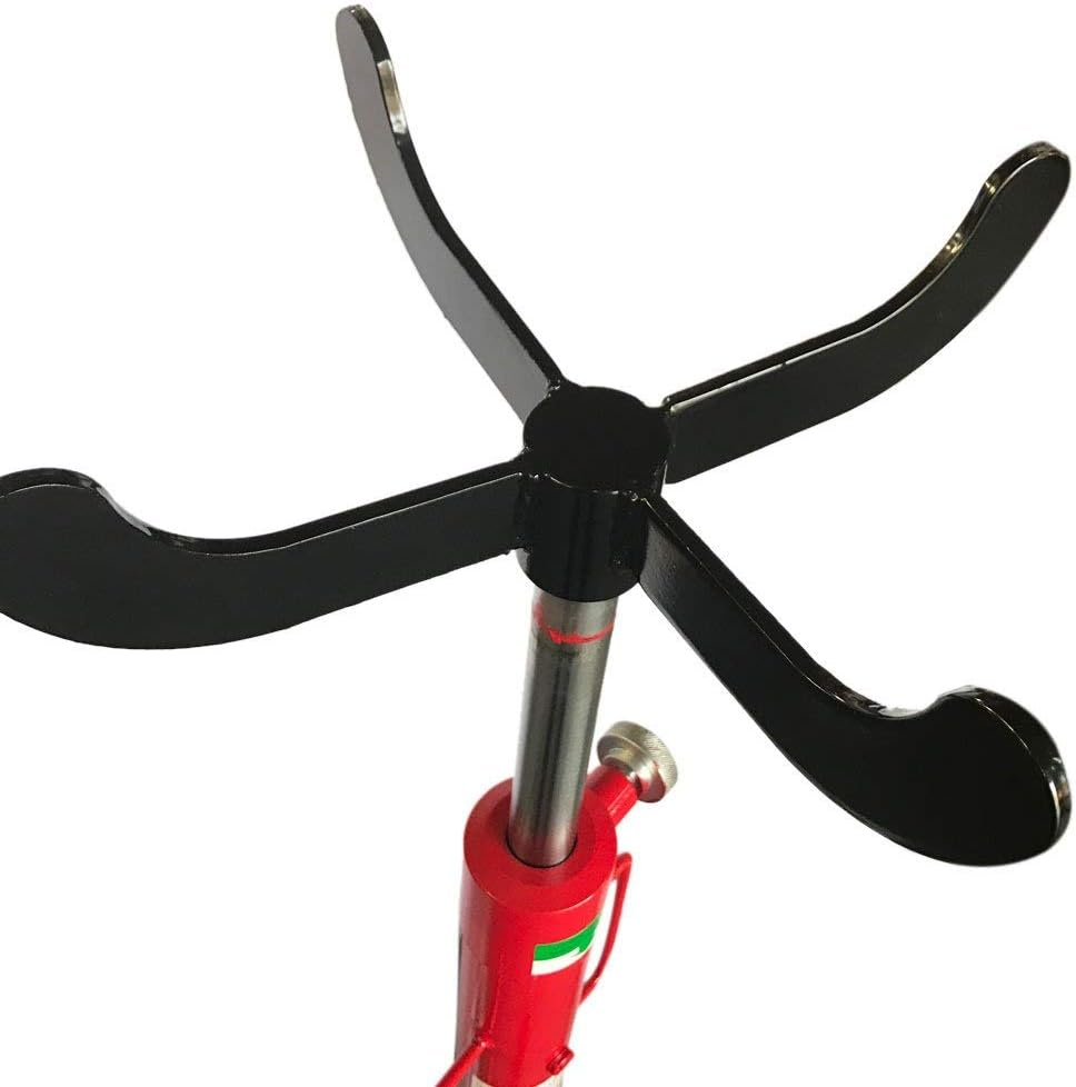 1100 Lb Capacity Foot-Operated Transmission Jack for Car Compatibility
