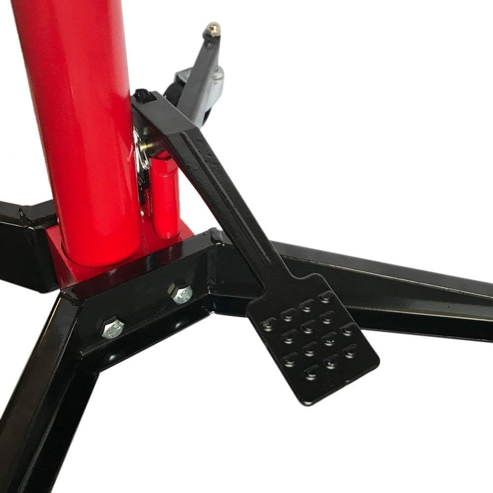 1100 Lb Capacity Foot-Operated Transmission Jack for Car Compatibility