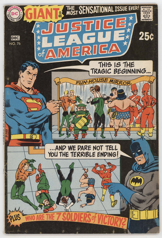 Justice League Of America 76 DC 1969 VF Superman Batman Flash Wonder Woman
