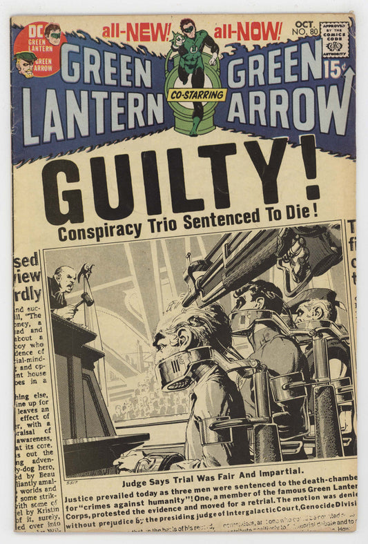 Green Lantern 80 DC 1970 VG Neal Adams Denny O'Neil Crimes Against Humanity