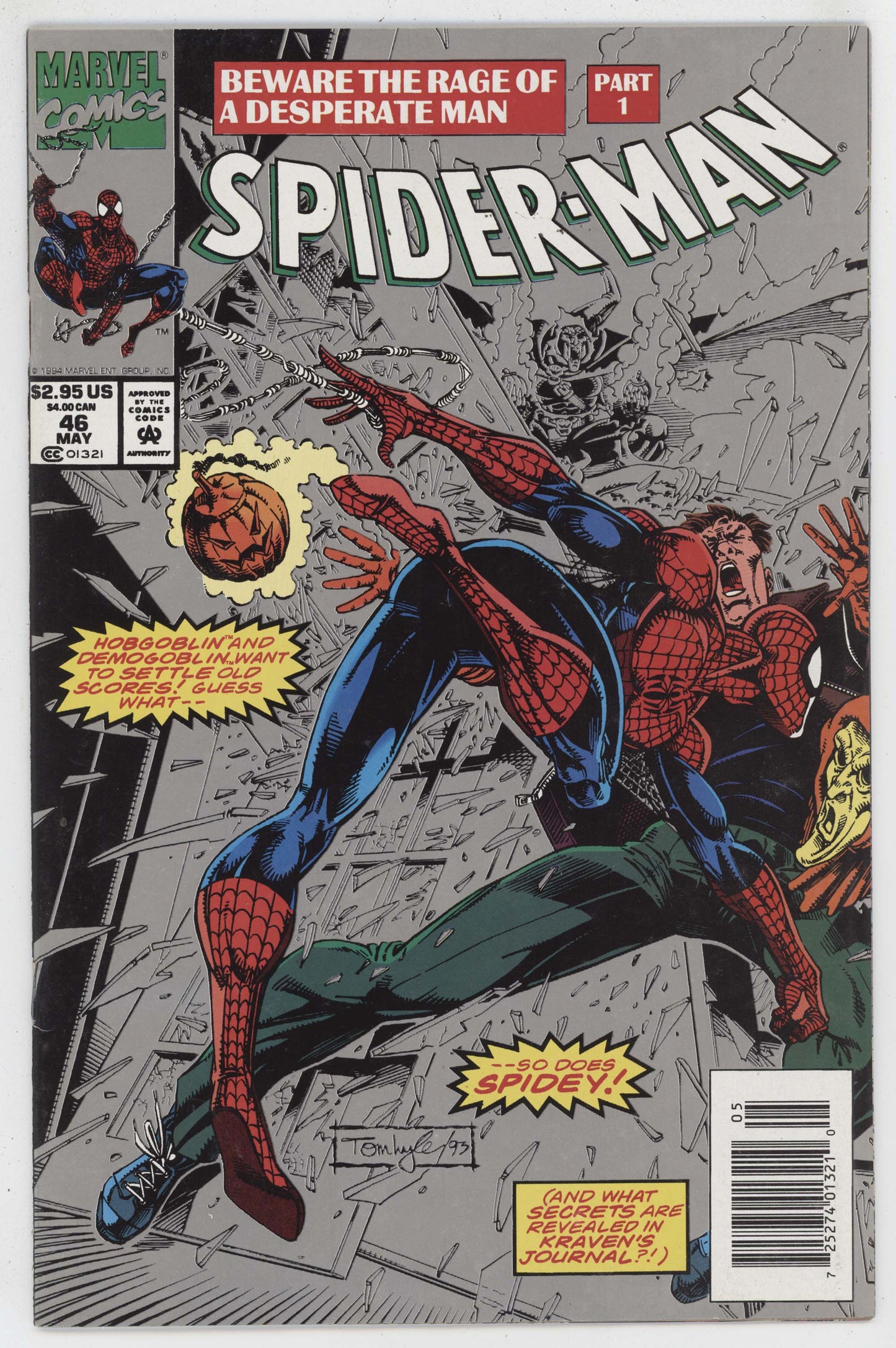 Spider-Man 46 Marvel 1994 VF Hobgoblin Demogoblin Silver Newsstand