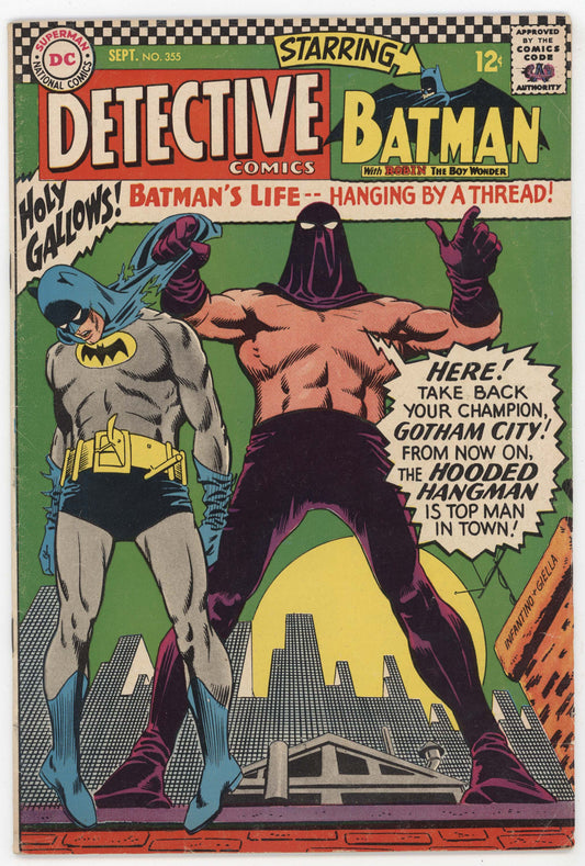 Batman Detective Comics 355 DC 1966 VG Carmine Infantino Hooded Hangman Zatanna