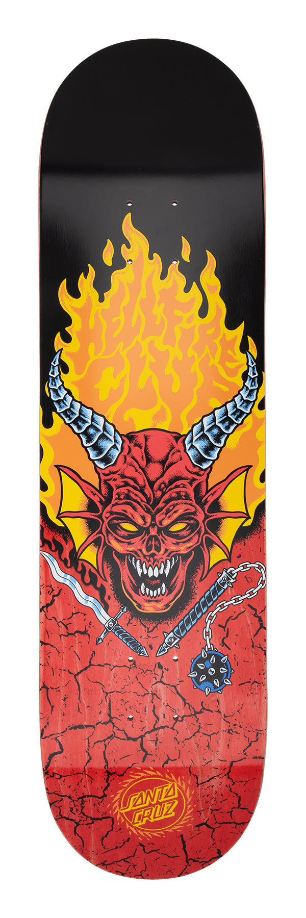 SANTA CRUZ x STRANGER THINGS HELLFIRE CLUB 8.25" COMPLETE SKATEBOARD