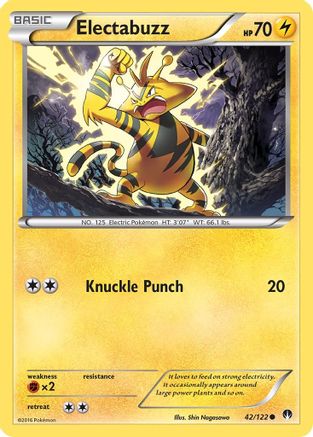 Electabuzz 042/122 - XY  BREAKpoint - Golden Apple Comics