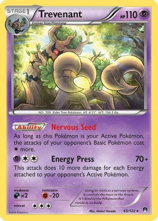 Trevenant 065/122 - XY  BREAKpoint Reverse Holofoil