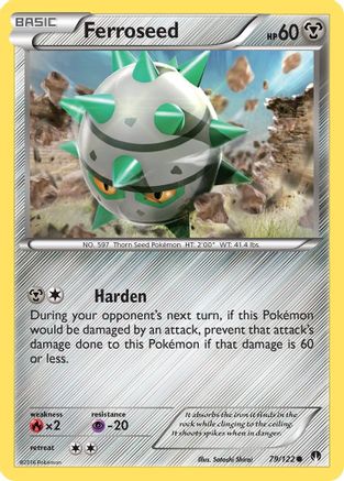 Ferroseed 079/122 - XY  BREAKpoint Reverse Holofoil