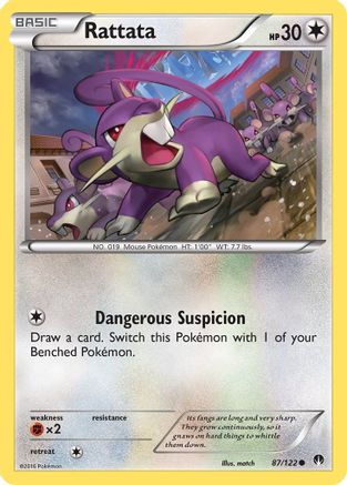 Rattata 087/122 - XY  BREAKpoint