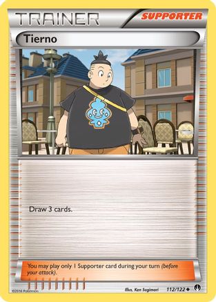 Tierno 112/122 - XY  BREAKpoint Reverse Holofoil