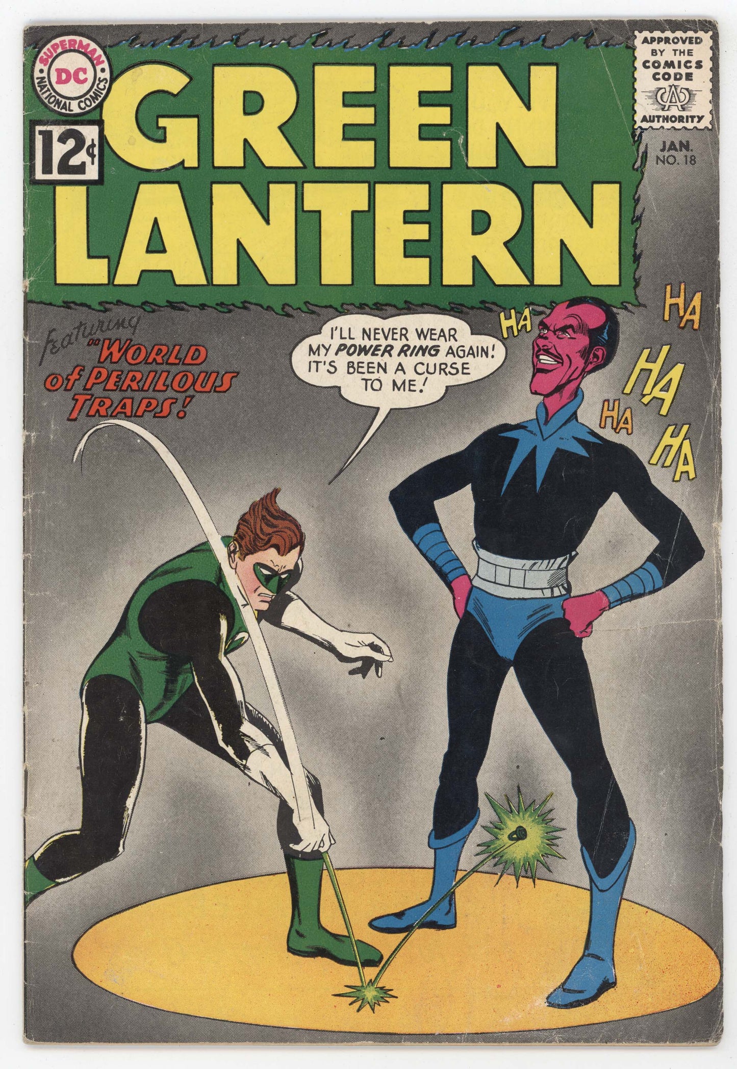 Green Lantern 18 DC 1963 VG FN Gil Kane John Broome Sinestro