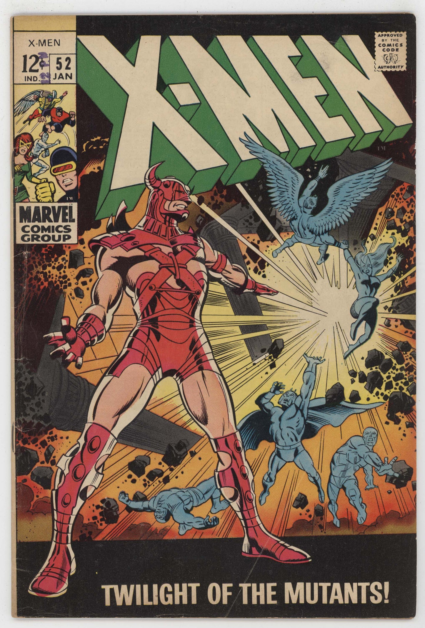 Uncanny X-Men 52 Marvel 1969 FN Polaris Cyclops Jean Grey 1st Erik The Red