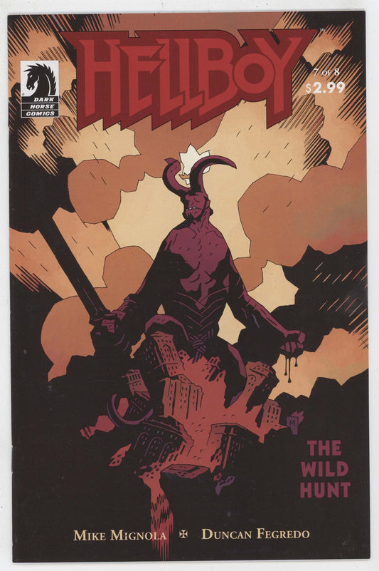 Hellboy Wild Hunt 7 Dark Horse 2009 NM- 9.2 Mike Mignola