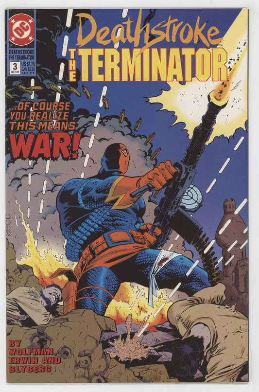 Deathstroke the Terminator 3 DC 1991 VF Mike Zeck