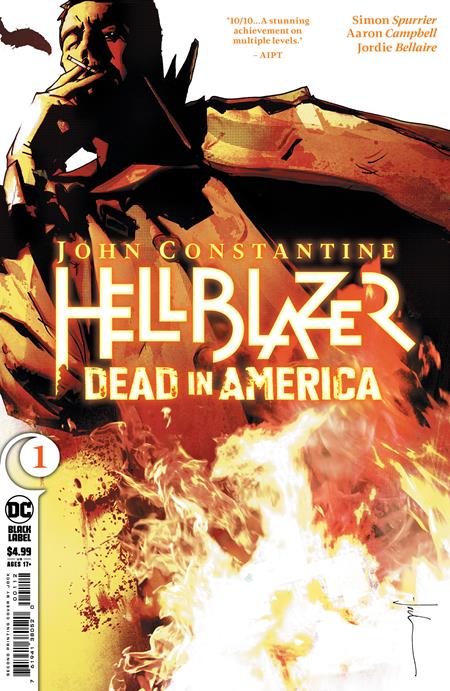 John Constantine Hellblazer Dead In America #1 (Of 8) 2nd Print Aaron Campbell Variant (03/26/2024) Dc