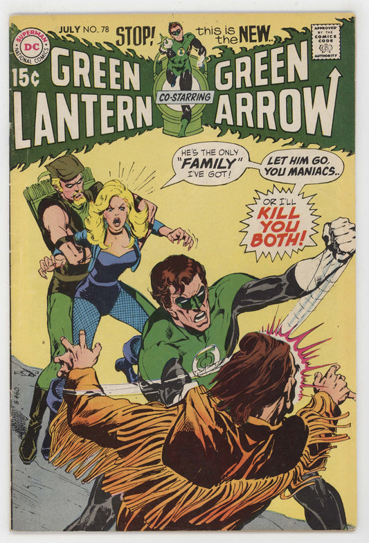 Green Lantern 78 DC 1970 FN Neal Adams Denny O'Neil Arrow Black Canary