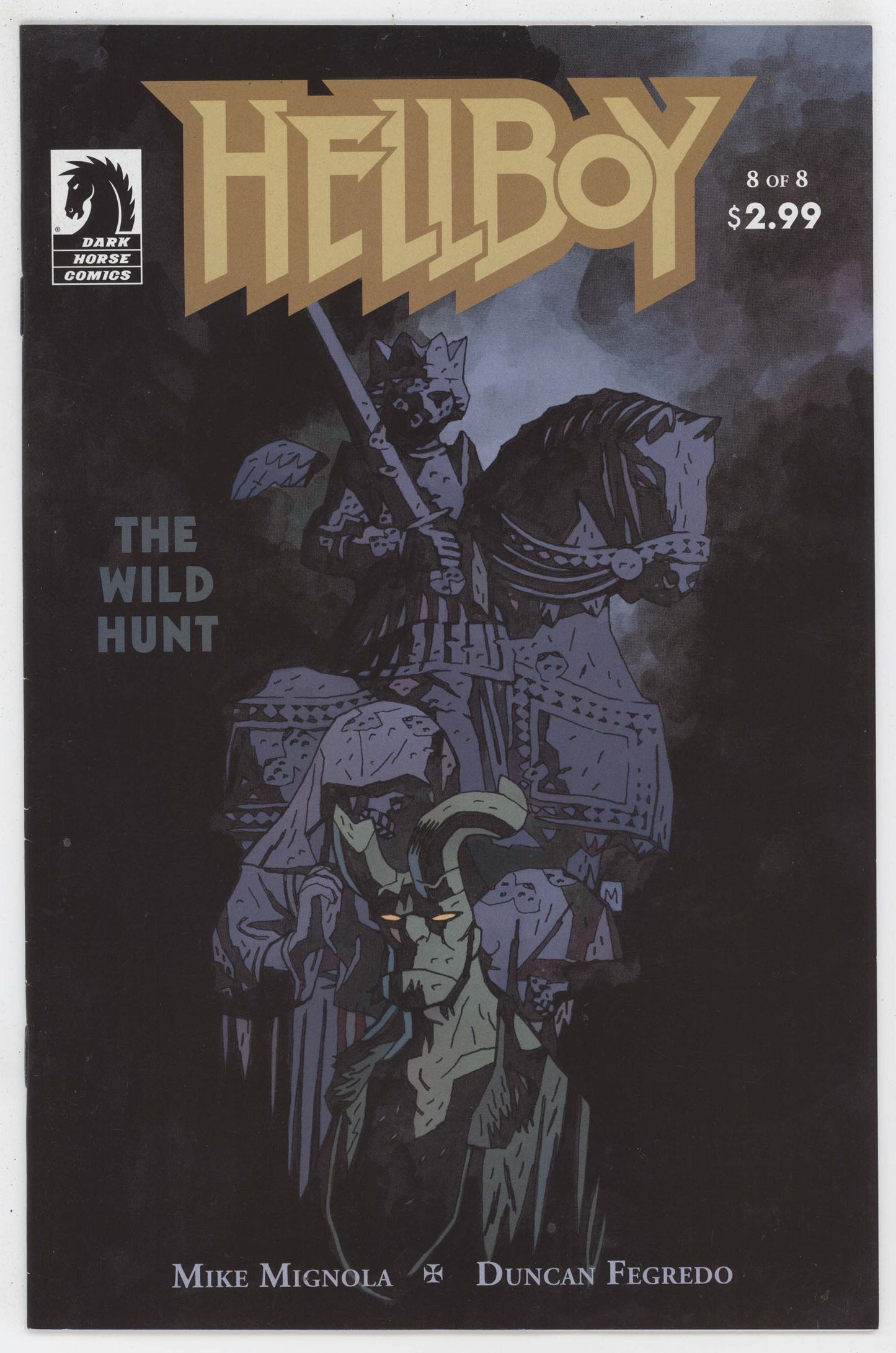 Hellboy Wild Hunt 8 Dark Horse 2009 NM- 9.2 Mike Mignola