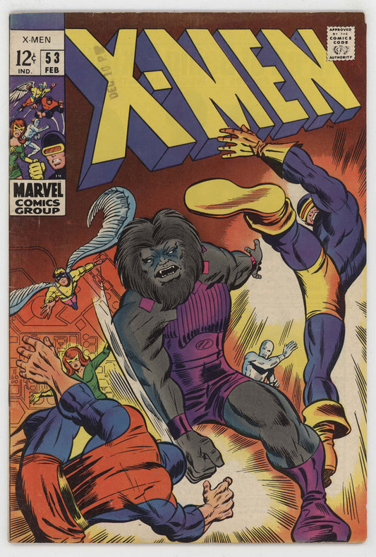 Uncanny X-Men 53 Marvel 1969 FN VF Blaastar 1st Barry Windsor Smith