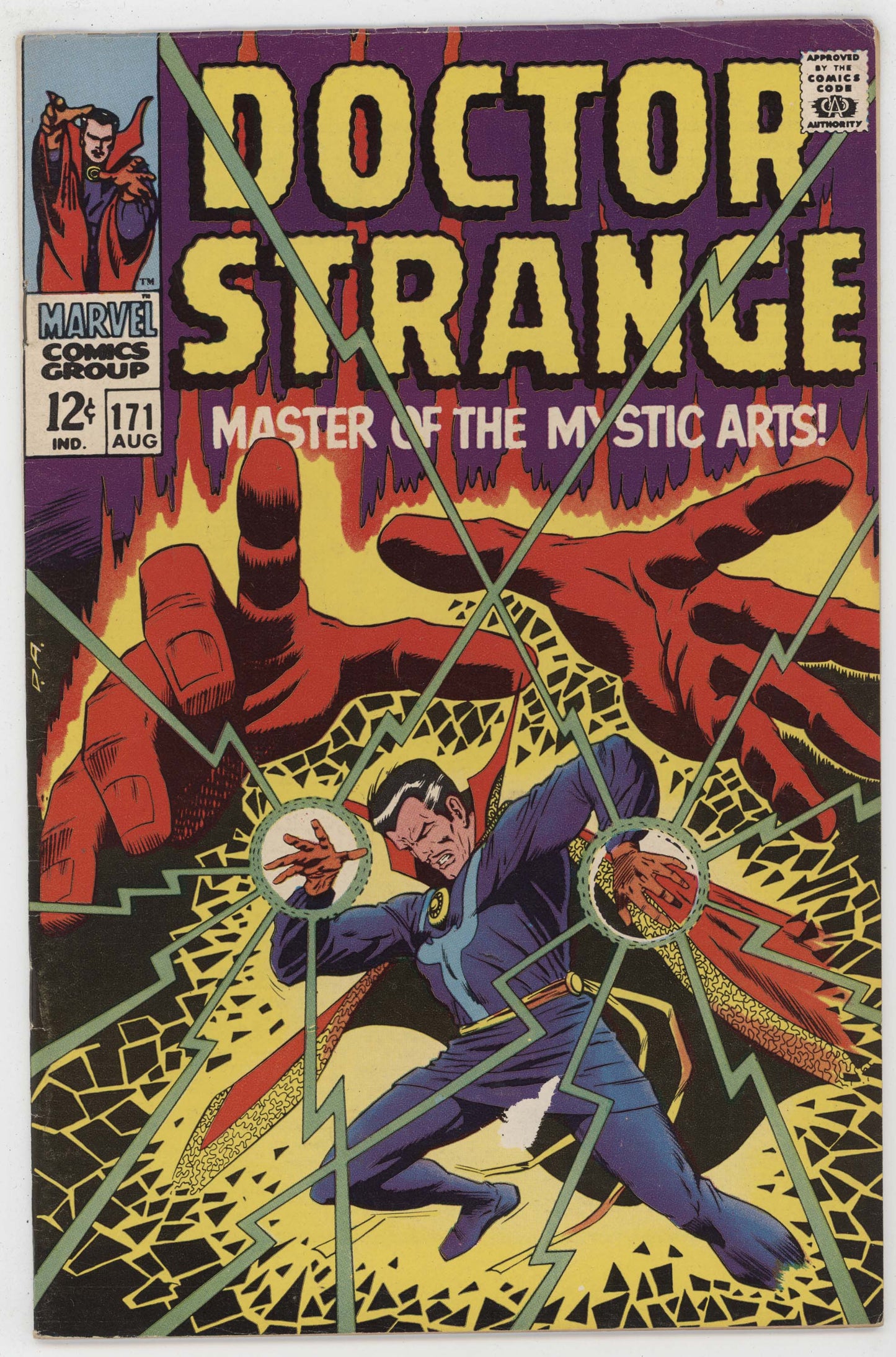 Doctor Strange 171 Marvel 1968 VG Dormammu Dan Adkins Roy Thomas