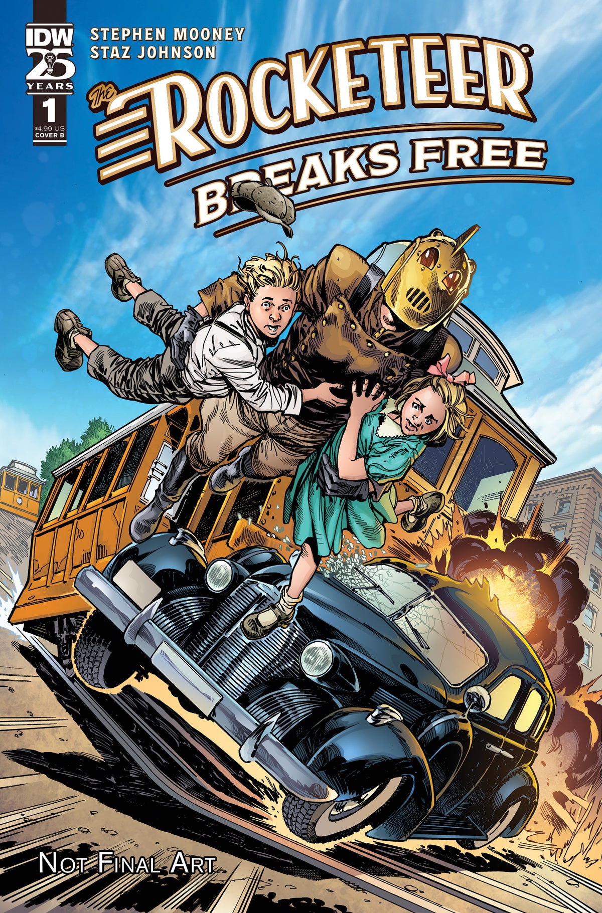 The Rocketeer Breaks Free #1 B Johnson (07/10/2024) Idw – Golden 