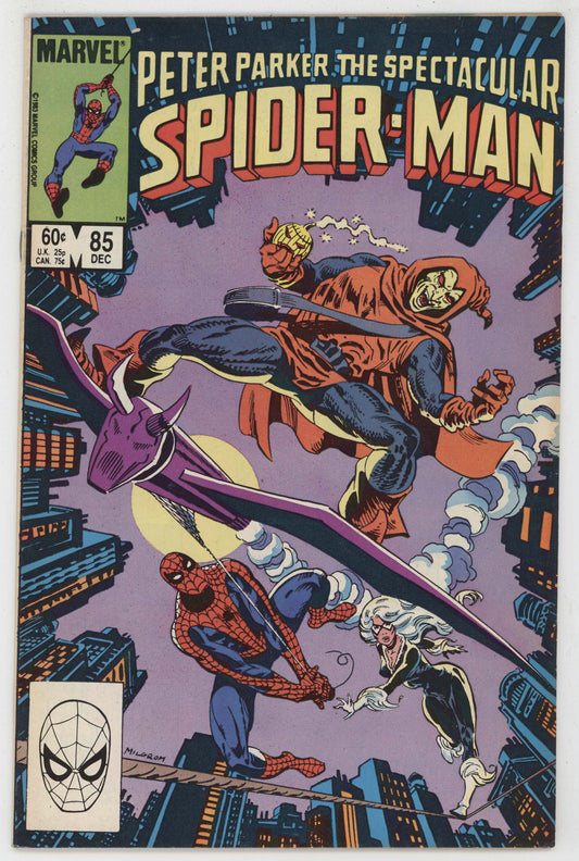 Spectacular Spider-Man 85 Marvel FN VF Hobgoblin Black Cat Al Milgrom