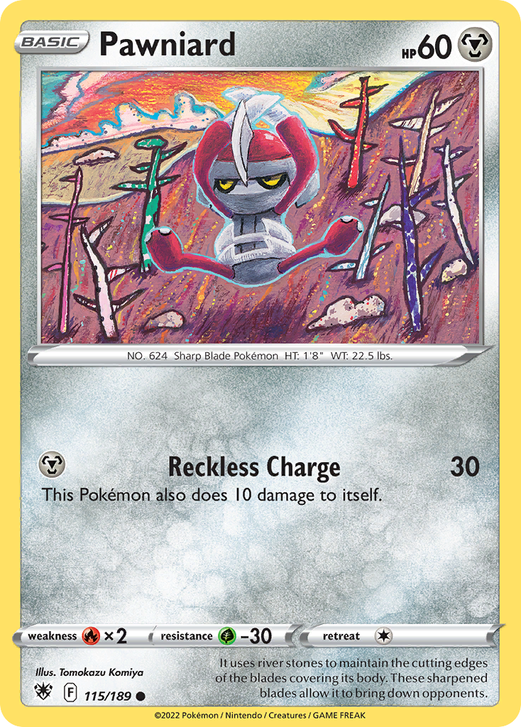 Pawniard 115/189 - SWSH10 Astral Radiance Reverse Holofoil