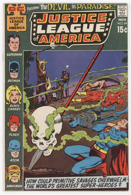 Justice League Of America 84 DC 1970 GD VG Superman Batman Flash Hawkman Black Canary