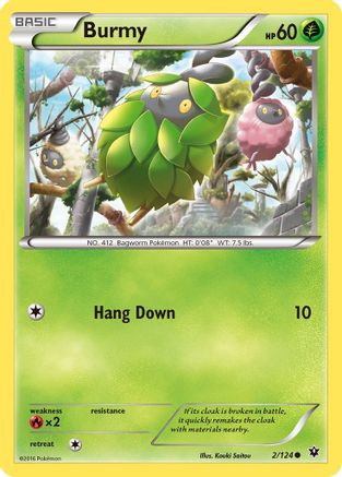 Burmy 002/124 - XY  Fates Collide