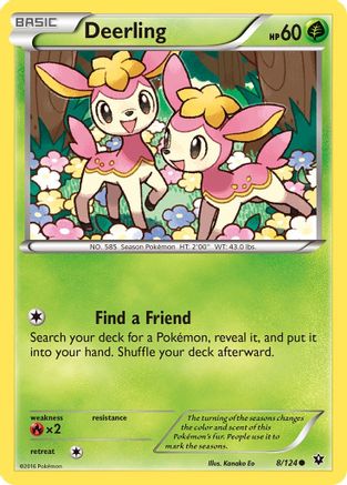 Deerling 008/124 - XY  Fates Collide