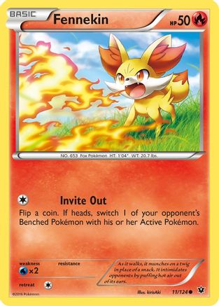 Fennekin 011/124 - XY  Fates Collide